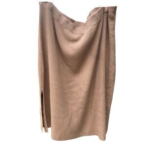 Ava & Viv Tan Sweater Skirt Size 3X